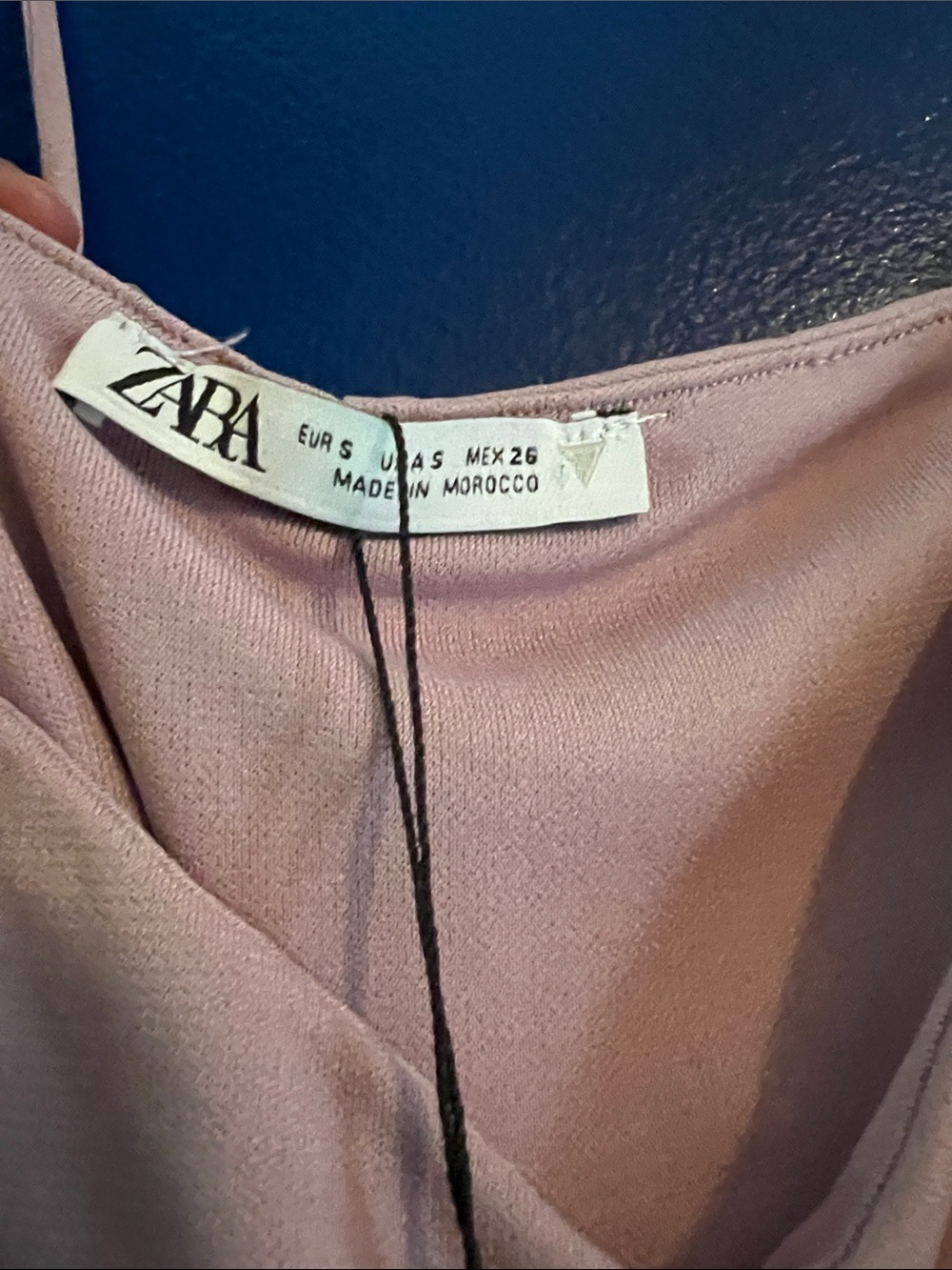 ZARA Blush Pink Ruched Mini Slip Dress - Picture 2 of 4